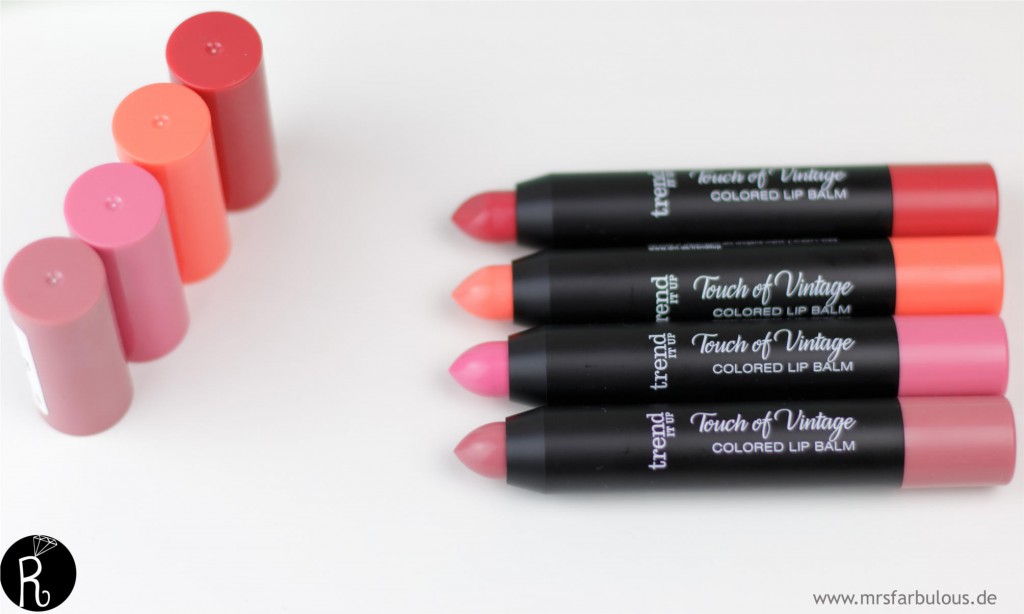 trend it up touch of vintage LE swatches lippenstifte