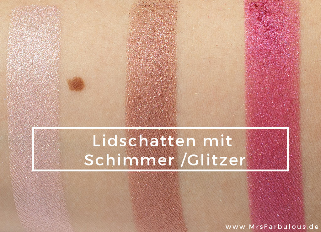 die beste Lidschattenpalette Lidschatten mit Schimmer Glitzer Finish