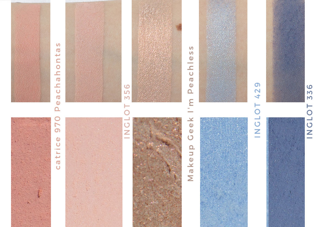 Pantone Rose Quartz und Serenity Blogparade inglot Eye Shadow