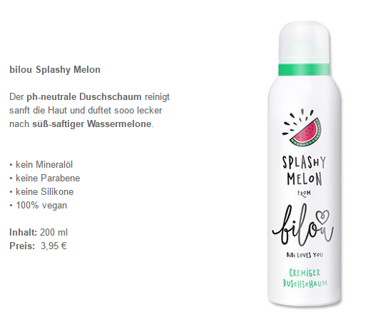 bilou online kaufen bei rossmann spashy melon