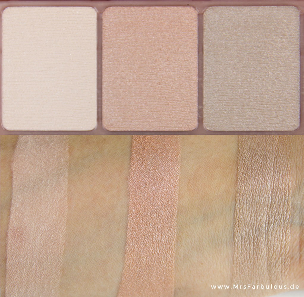 Maybelline Blushed Nudes Palette swatches 1