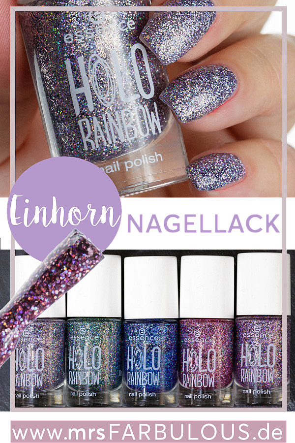 essence holo rainbow Nagellack Einhorn