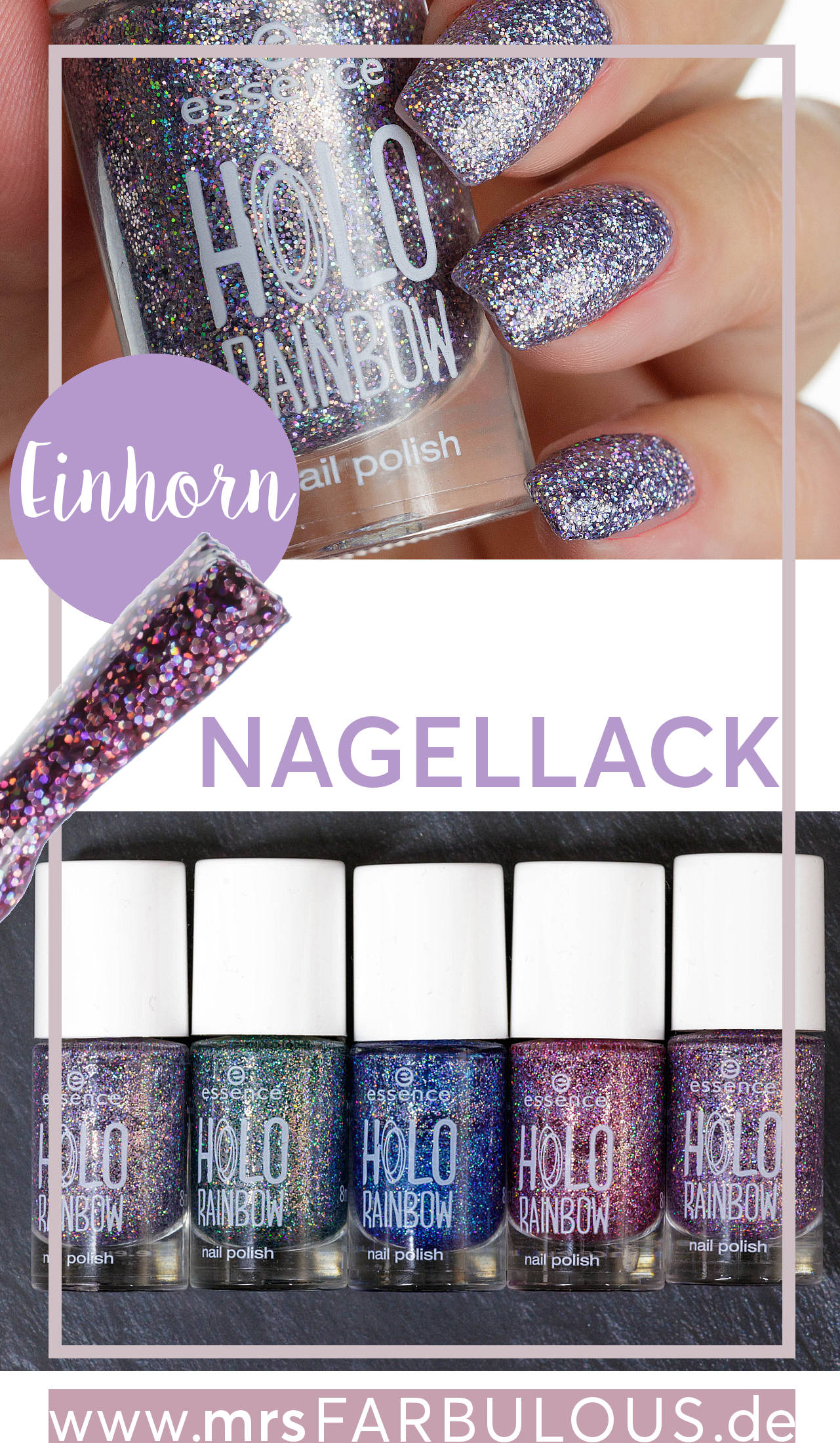 essence holo rainbow nagellack tragebilder in der drogerie