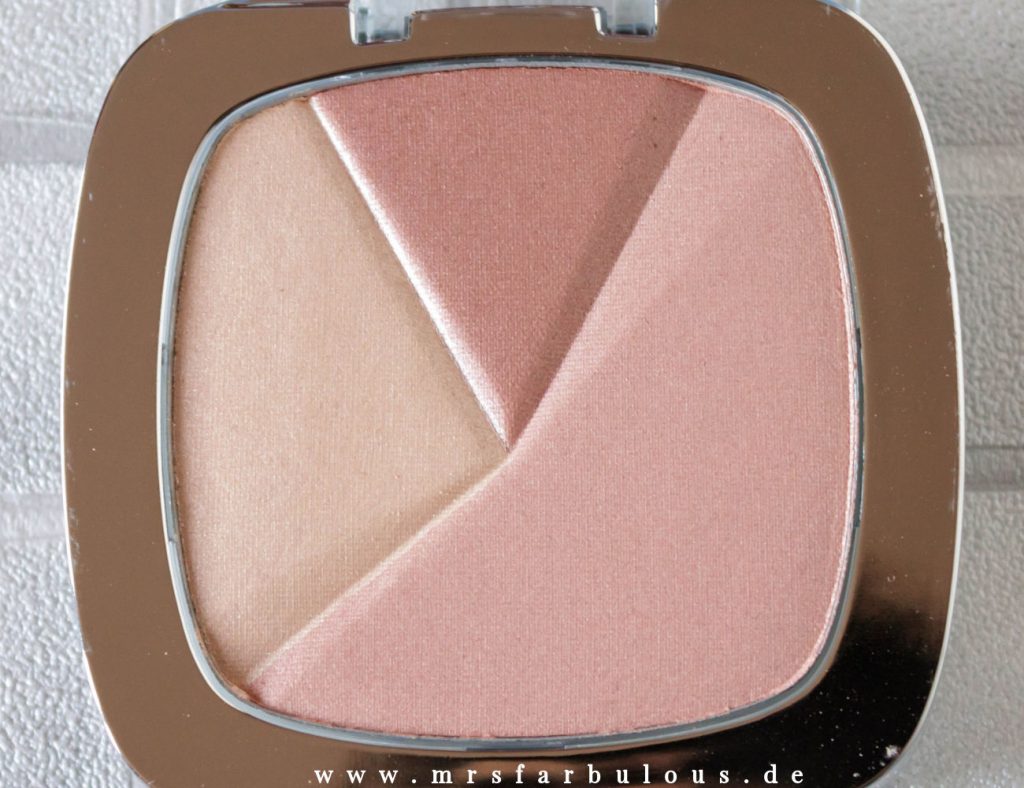 loreal perfect match highlighter rosy glow highlighting puder blush highlight mrsfarbulous