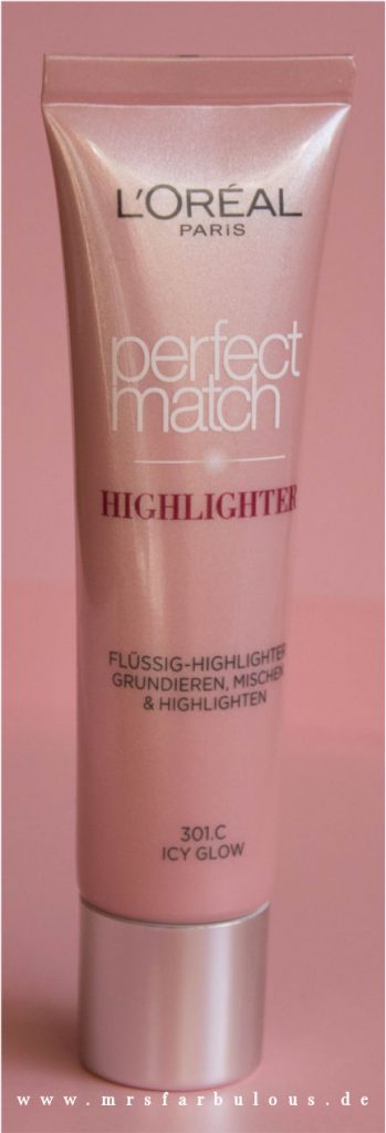 loreal perfect match highlighter rosy glow strobing