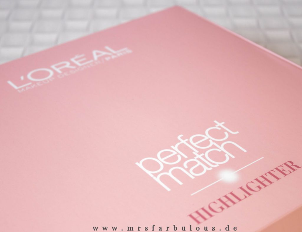 loreal perfect match highlighter tragebilder swatches review karton lightup drogerie neuheiten