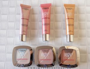 loreal perfect match highlighter tragebilder swatches review karton lightup drogerie neuheiten fluessig highlighter puder