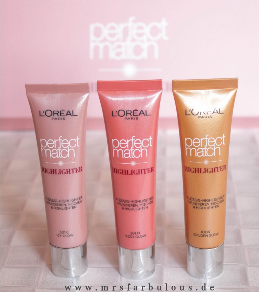 loreal perfect match highlighter tragebilder swatches review neuheiten