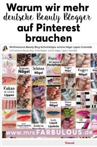 mehr deutsche Beauty Blogger auf Pinterest