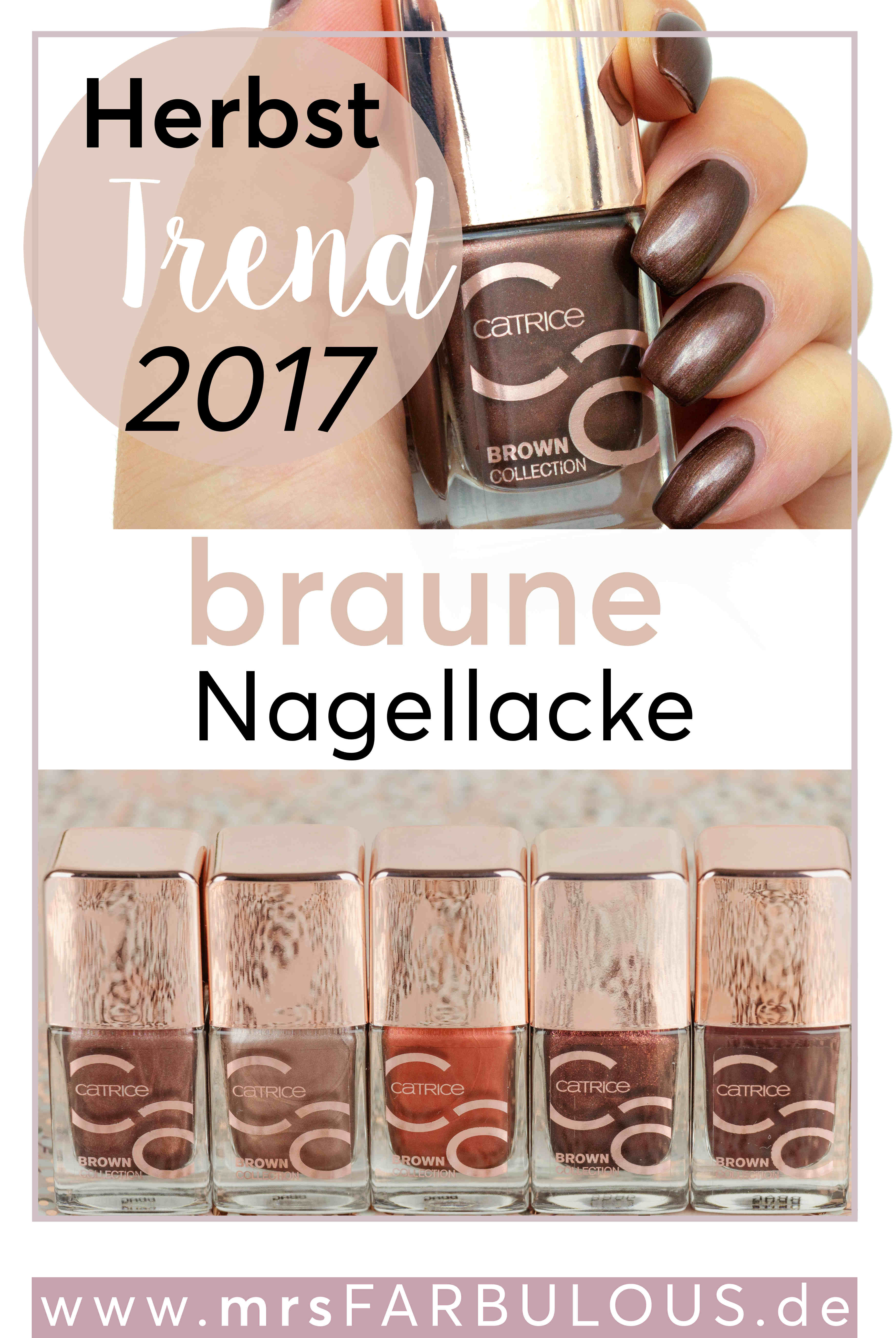 catrice Brown Collection Herbst Trend 2017 brauner Nagellack