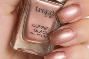 trend it op copper glace nailpolish nagellack 030 Tragebilder Erfahrungen Swatches