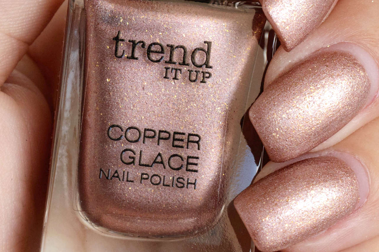 trend it op copper glace nailpolish nagellack 050 Tragebilder Erfahrungen Swatches