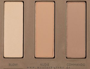 Naked Ultimate Basics Tragebilder Swatches Review Erfahrungen AMU 2016 mrsfarbulous douglas lidschatten palette Blow Nudie Commando