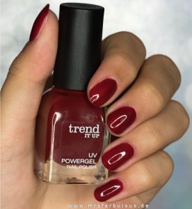 trend IT UP UV Powergel Nail Polish 060 high shine top coat swatches review tragebilder erfahrungsberichte dm drogerie mrsfarbulous