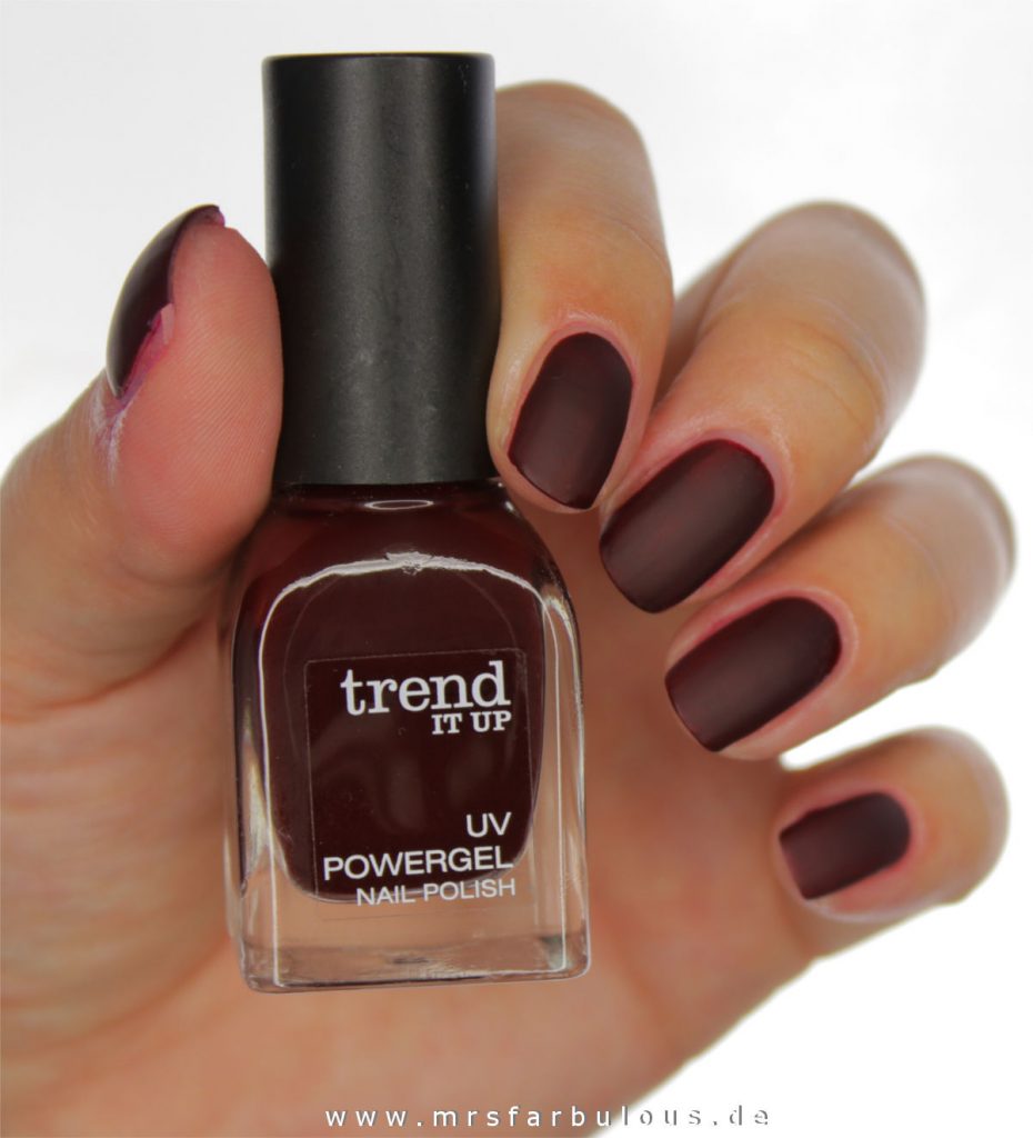 trend IT UP UV Powergel Nail Polish 080 matte top coat swatches review tragebilder erfahrungsberichte dm drogerie mrsfarbulous