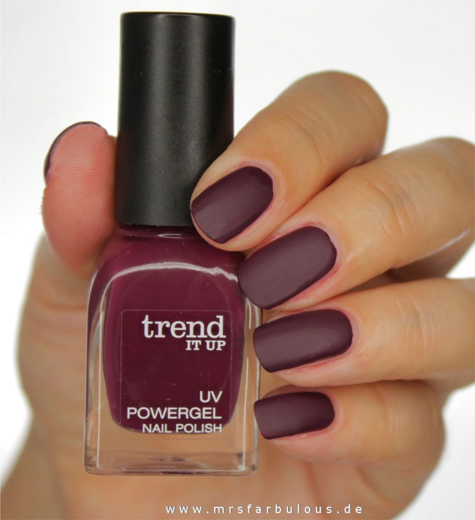 trend it up uv powergel nail polish 100 matte top coat swatches review tragebilder erfahrungsberichte dm drogerie mrsfarbulous