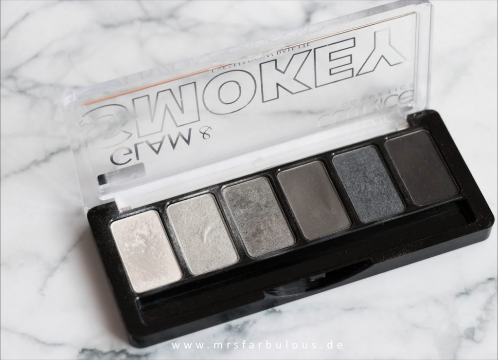 Einfache Smokey Eyes schminken Anleitung mit Bildern für Anfänger mit der catrice glam & smokey eyeshadow Palette